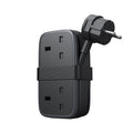 PowerNest UK to European Travel  Power Strip 2 Outlets 2 USB-A 1 USB-C