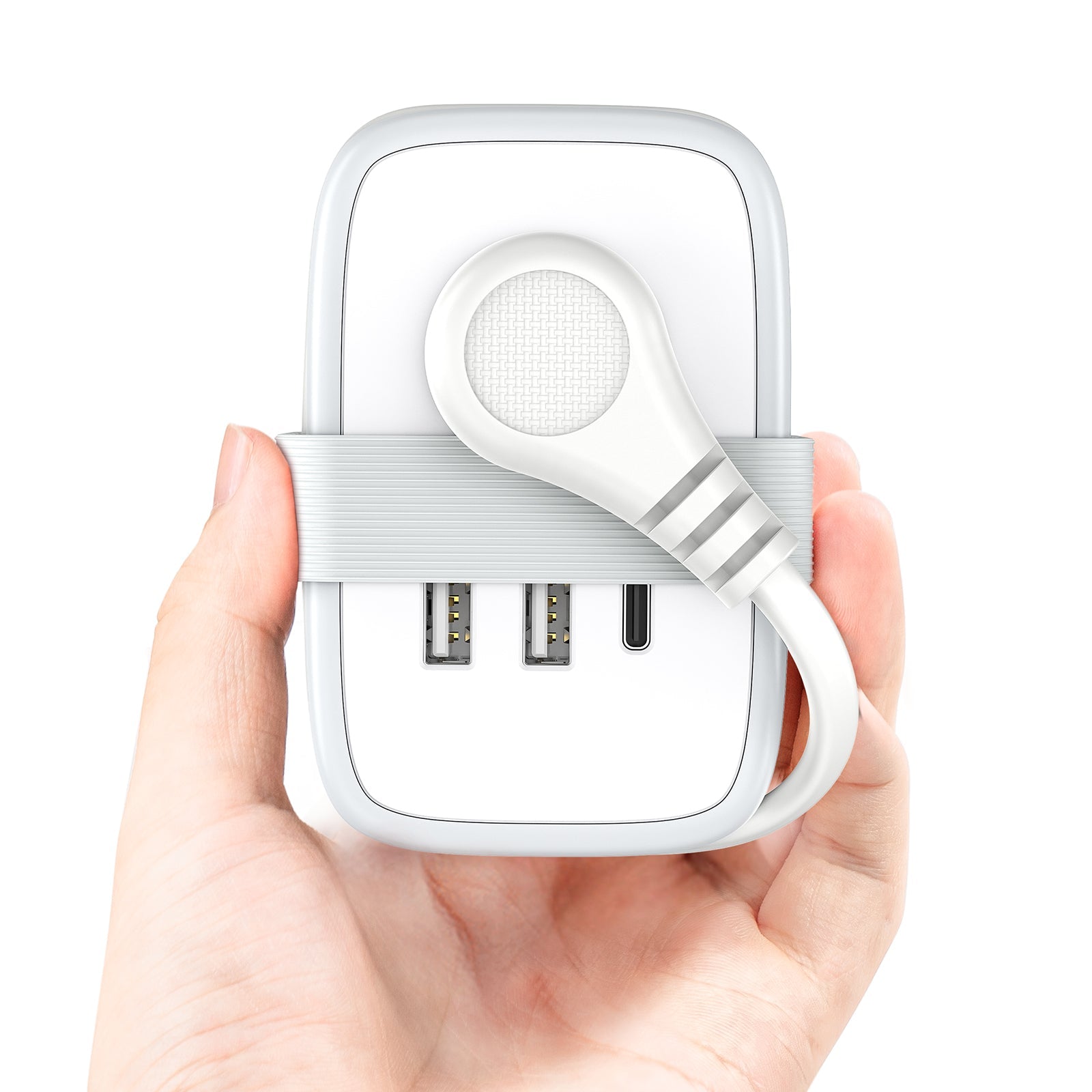 PowerNest New JP Travel Pocket Power Strip 2 Outlets 2 USB-A 1 USB-C