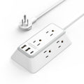 PowerNest 3-Sided Power Strip 6 Outlets 2 USB-A 1 USB-C