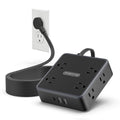 PowerNest Widecube Power Strip 8 Outlets 2 USB-A 1 USB-C