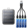 PowerNest AA Lithium Rechargeable Batteries 4 Pack