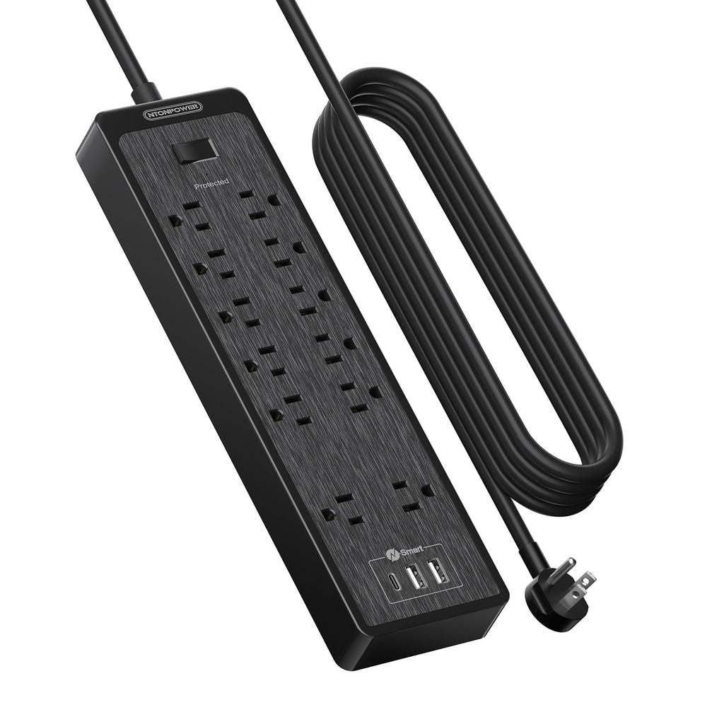 PowerNest Surge Protector Power Strip 12 Outlets 2 USB-A 1-USB C（SKU: LS-12A3U-US-BK-4.6M,  ASIN: B08CKBHCLD, GTIN：6954301173823）