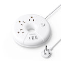 PowerNest New i-Donut Power Strip 3 Outlets 2 USB-A 1 Type C
