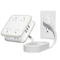 PowerNest Power Cube 8 Outlets 3 USB Ports Flat Cord