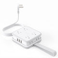 PowerNest Powercube Power Strip 8 Outlets 3 USB Wrapped Cord