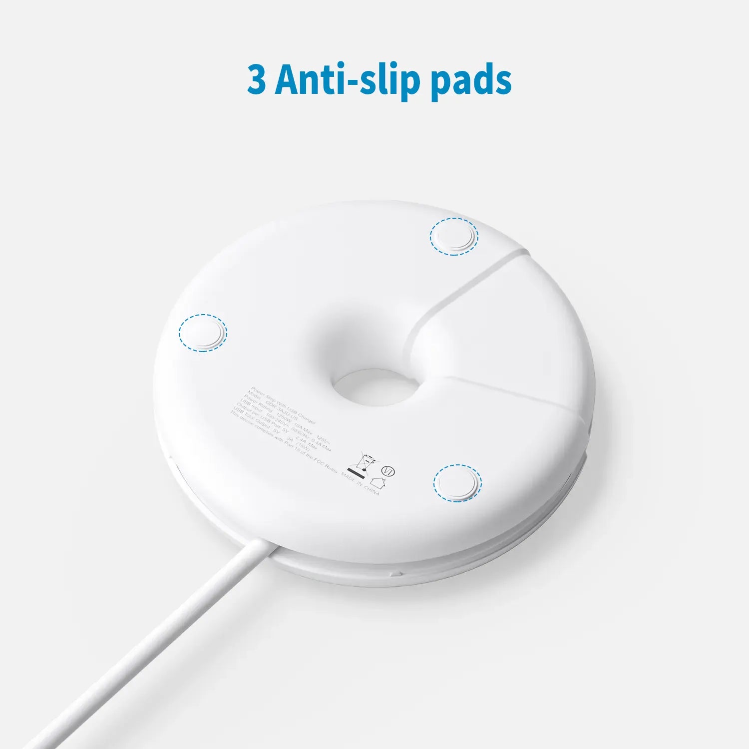 PowerNest i-Donut Power Strip 3 Outlets 3 USB Small&Travel