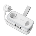 PowerNest New EU Pocket Power Strip 2 Outlets 3 USB-A Cruise Travel